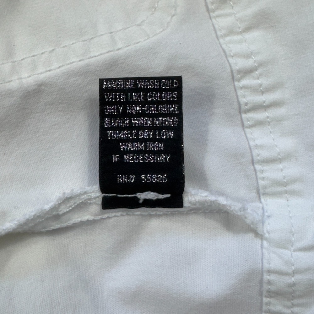Baccini White Grommet Jacket‎ Womens Petite Medium PM Cotton Stretch Lightweight - Picture 8 of 13